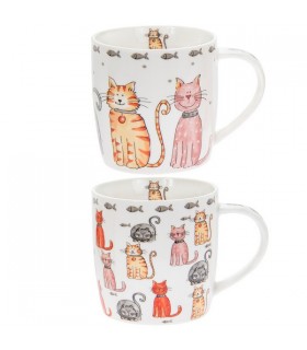 MUG CHATS FAITHFUL FRIENDS 300ML SET DE 6