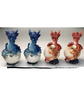 BEBE DRAGON OEUF 6X5X9 SET DE 4 ASS