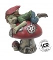 ELFE CHAMPIGNON STEAMPUNK 10X7.5X11 SET DE 2