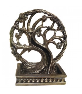 ARBRE DE VIE BRULE ENCENS 15X8X16.7 SET DE 2