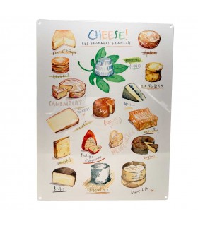 PLAQUE 30X40 FROMAGES FRANCAIS