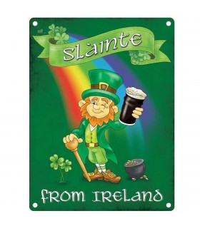 PLAQUE 15X20 SLAINTE FROM IRELAND C3