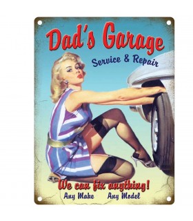 PLAQUE 15X20 DAD'S GARAGE C3