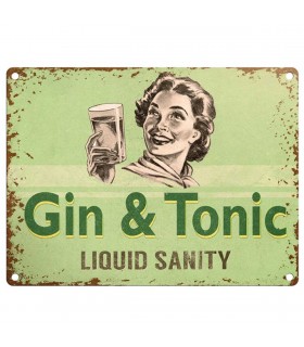 PLAQUE 30X40 GIN & TONIC C2