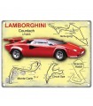 PLAQUE 30X40 LAMBORGHINI COUNTACH C2