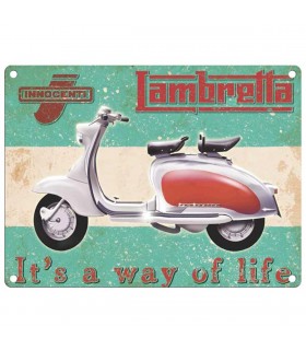 PLAQUE 30X40 LAMBRETTA C2