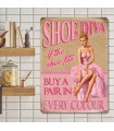 PLAQUE 30X40 SHOE DIVA C2