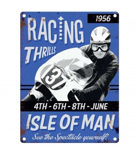 PLAQUE 30X40 RACING THRILLS C2