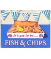 PLAQUE 30X40 FISH & CHIPS C2