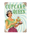 PLAQUE 30X40 CUPCAKE QUEEN C2