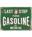 PLAQUE 30X40 LAST STOP GASOLINE C2