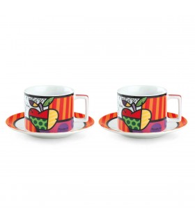 SET 2 TASSES CAPPUCCINO BRITTO APPLE 220 ML