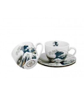 SET 2 TASSES+SOUCOUPES 280ML HOKUSAI