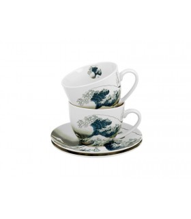 SET 2 TASSES+SOUCOUPES 280ML HOKUSAI