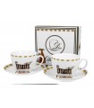 SET 2 TASSES+SOUCOUPES 280ML CLASSIC CHATS