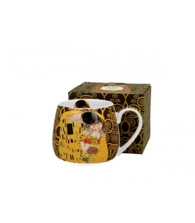 MUG BARREL 430ML KLIMT THE KISS BROWN C4