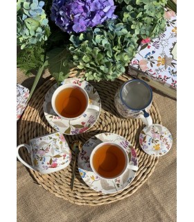 SET 2 TASSES+SOUCOUPES 280ML W.KILBURN BLANC