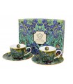 SET 2 TASSES EXPRESSO 100ML VAN GOGH IRIS