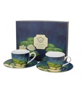 SET 2 TASSES EXPRESSO 100ML MONET LES NENUPHARS