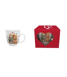 MUG 650ML COUPLE OURS COEURS C4