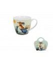 MUG 460ML CHIEN SCOOTER PANIER SET DE 4