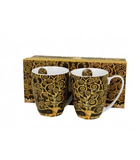 SET 2 MUGS 380ML KLIMT TREE OF LIFE C2