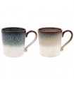 MUG REACTIVE GLAZE 400ML SET DE 2 ASS