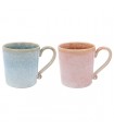 MUG REACTIVE GLAZE 400ML SET DE 2 ASS