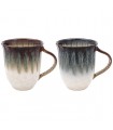 MUG REACTIVE GLAZE 400ML SET DE 2 ASS