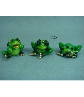 SET 6 GRENOUILLES 6.2X5.2X4.7