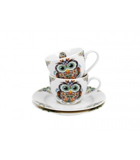 SET 2 TASSES EXPRESSO 100ML ETHNO OWL