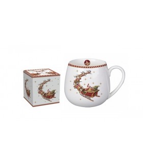 MUG BARREL 430ML SANTA TRAINEAU C4