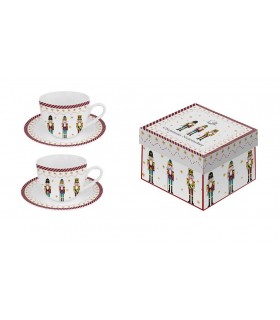 SET 2 TASSES EXPRESSO 90ML CHRISTMAS NUTCRACKER