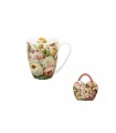 MUG 460ML PIVOINES PANIER SET DE 4