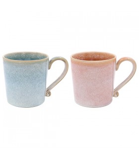 MUG REACTIVE GLAZE 400ML SET DE 2 ASS