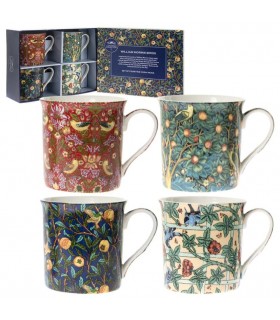 MUG WILLIAM MORRIS 300ML SET DE 4