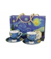 SET 2 TASSES EXPRESSO 90ML VAN GOGH STARRY NIGHT G.LINE