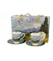 SET 2 TASSES EXPRESSO 90ML VAN GOGH CHAMP DE BLE G.LINE