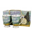 SET 2 MUGS 320ML VAN GOGH CHAMP DE BLE GOLDEN LINE