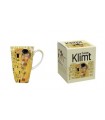 MUG CARRE 650ML KLIMT THE KISS ECRU C3