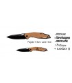 COUTEAU LAME NOIRE POIGNEE 11.6CM PERSO C12