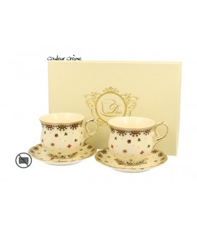 SET 2 TASSES EXPRESSO ECRU CASABLANCA