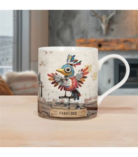 MUG OISEAU METAL 300ML SET DE 6