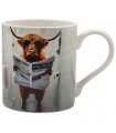 MUG VACHE HIGHLANDS TOILETTES 300ML SET DE 6