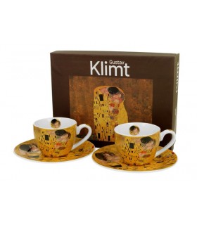 SET 2 TASSES EXPRESSO 100ML KLIMT THE KISS 