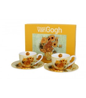 SET 2 TASSES EXPRESSO 100ML VAN GOGH TOURNESOLS